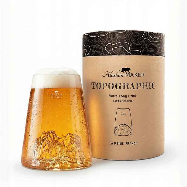 Sklenice Long Drink La Meije Topographic