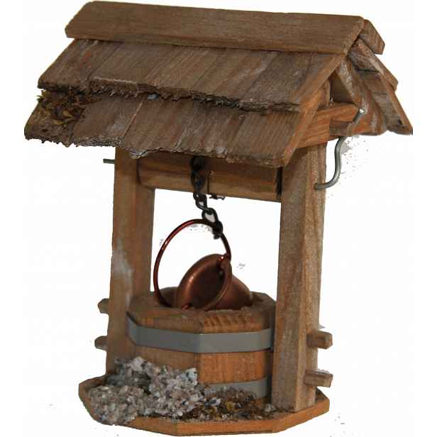 Studna se střechou a vědrem 12,3 cm pro figurky 8-11 cm