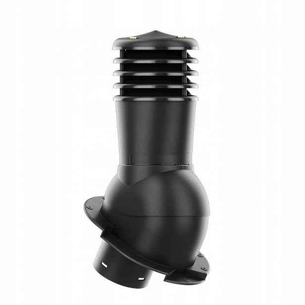 Větrací komín Smartline kaprařina fi 150 mm nezateplený černý