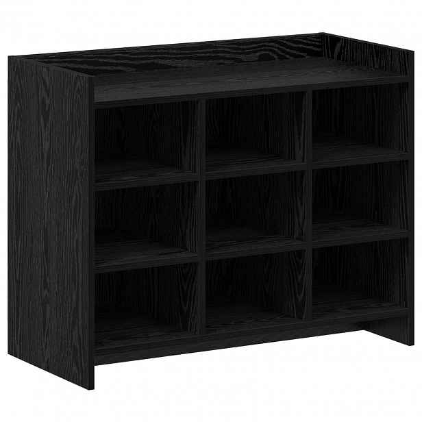 vidaXL Skříň na obuv Černý dub 85 x 39,5 x 70 cm Kompozitní dřevo