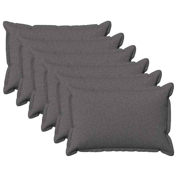 vidaXL Povlak na polštář 6 pcs HOUTEN Světle šedá 50 x 80 cm