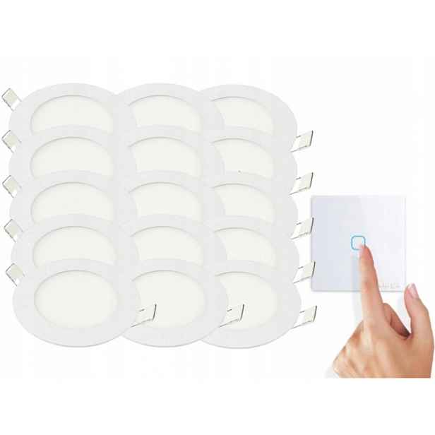 Sada svítidel Halogen Strop Led 3W 15x Vypínač