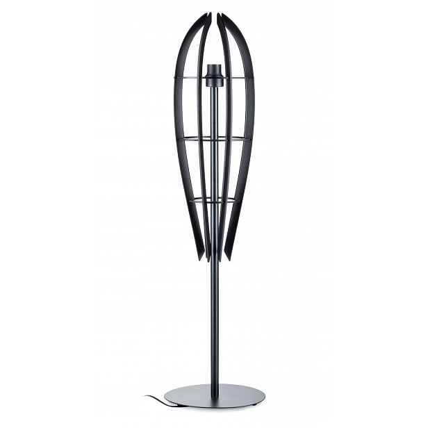 Stojací podlahová lampa 120 cm černá Loft Modern