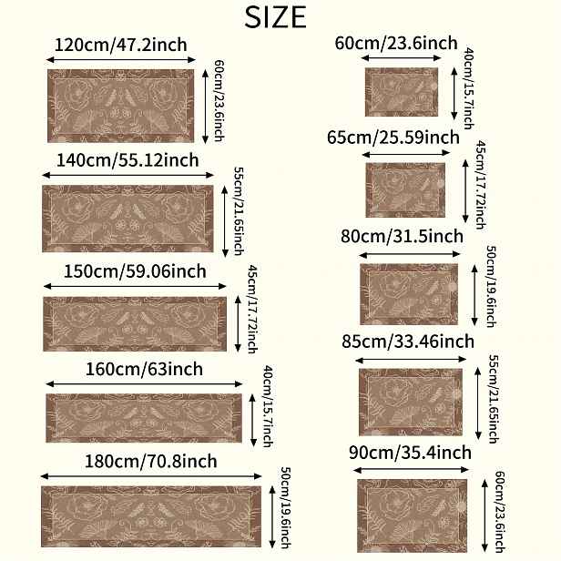 TEMU 1 Diatomitová kuchyňská podložka, Dlouhý pruh, Minimalistický styl, Obdélníkový tvar, Jednoduchý design, Polstrovaná, Měkká gumová podložka,