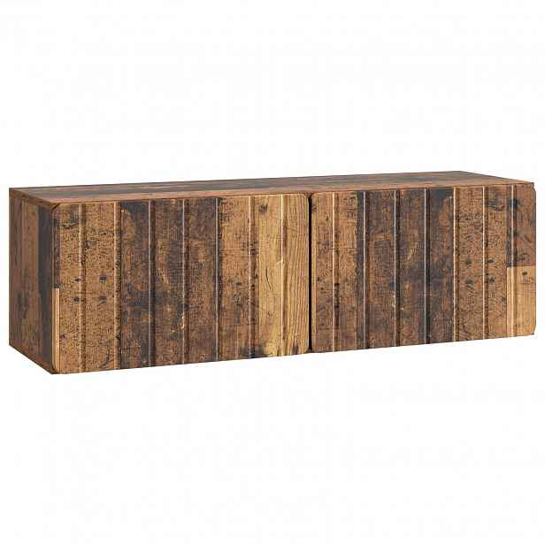vidaXL Nástěnná TV skříň 98 x 31 x 30 cm Staré dřevo Kompozitní dřevo