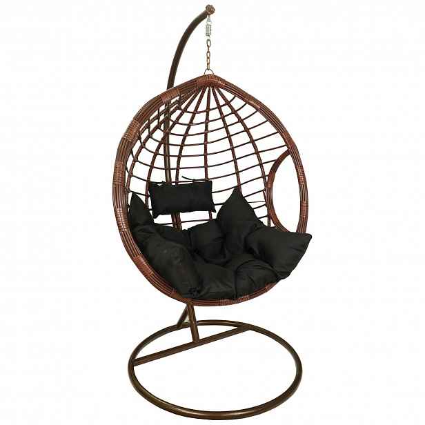 Závěsné křeslo DOMINIKANA - hnědá