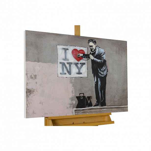 KUNSTLOFT RUČNĚ MALOVANÝ AKRYLOVÝ OBRAZ BÉŽOVÝ, 100/75 CM