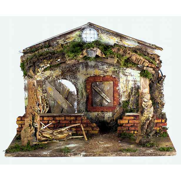 Betlém Vánoční 42x19x30cm pro figurky o výšce 11-13cm