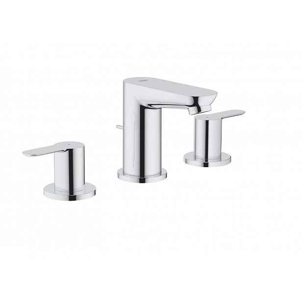 Grohe BauEdge - Umyvadlová baterie s výpustí, 3-otvorová instalace, chrom 20197000