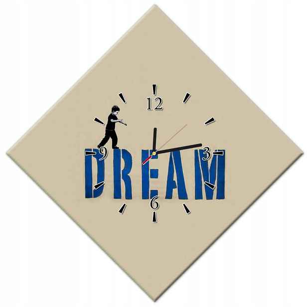 Hodiny 56x56 Dream Stojí za to mít sen