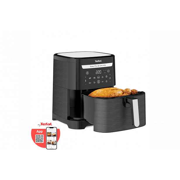 Horkovzdušná fritéza Tefal Easy Fry & Grill XXL 2v1 EY801815 Černá