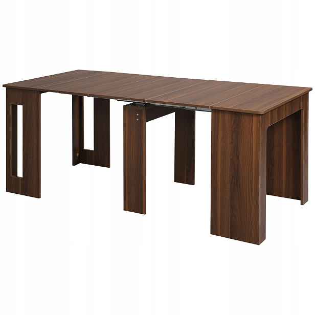 Kuchyňský stůl Homcom obdélníkový, odstíny hnědé 180 x 85 x 75 cm