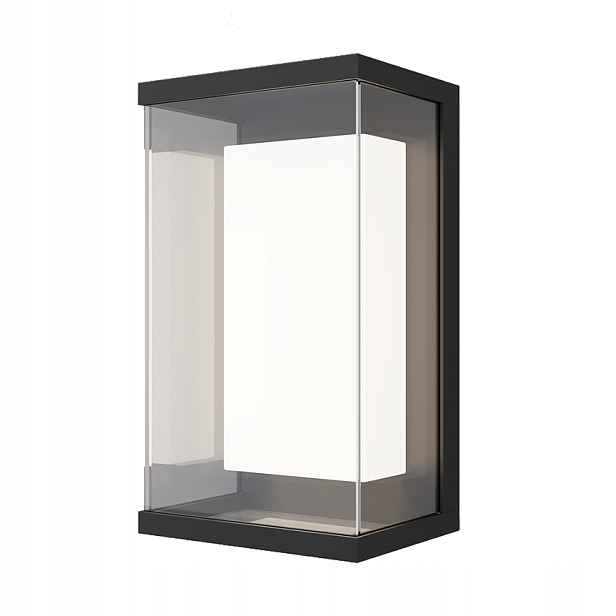 Led Fasádní Nástěnné Svítidlo Maytoni Baker Street Černé 10 W 420 lm IP65