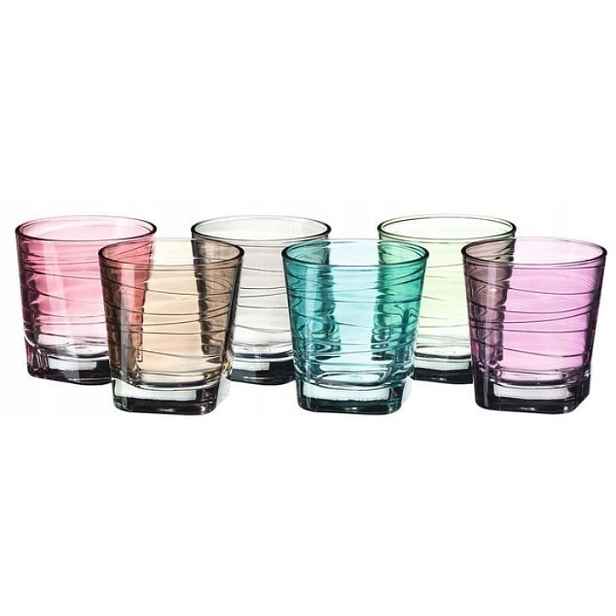 Leonardo Vario sklenice barevné 250 ml 6 kusů komplet sklo
