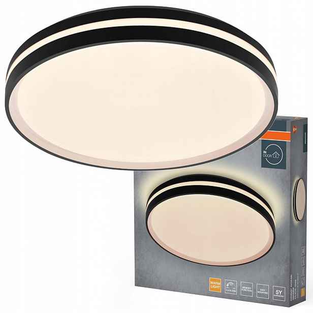 Stropní Svítidlo Led nástěnné svítidlo 36W 2000lm 3000K Teplá černá Orbis Osram