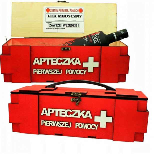 Krabička na Alkohol dárek Narozeniny 18-99 Důchodce