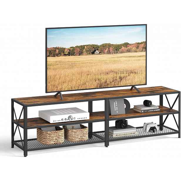 Tv Skříňka Do 75 Palců Vasagle V Rustikálním Stylu, Nosnost 80 Kg