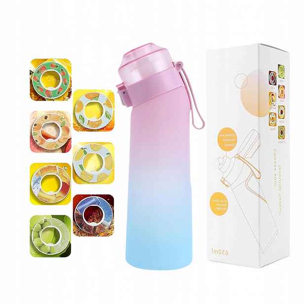 Láhev na vodu gradientní růžová 650 ml Vonný hrnek se 7 kapslemi