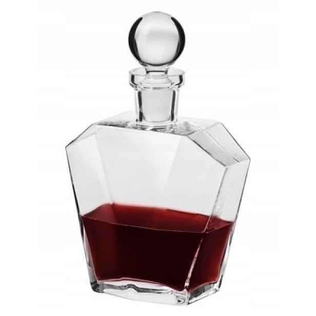 Karafa na likér Krosno Vintage, ručně tvarovaná, 900 ml
