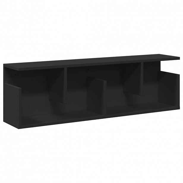 vidaXL Nástěnná skříňka 100 x 20 x 30 cm černá kompozitní dřevo