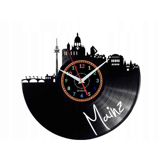 Mainz Dárek Originální dekorace do domu Hodiny z vinylové desky
