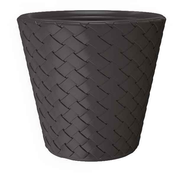 Prosperplast Květináč Mini Matuba tmavě šedý, varianta 38,8 cm