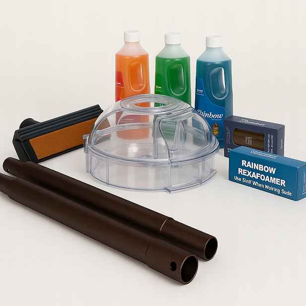Rexafoamer čištění čalounění mytí podlah Deluxe Pack Rainbow E-E2 Blue Usa