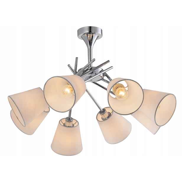 Stropní svítidlo chromové 8XE14 Vox Candellux