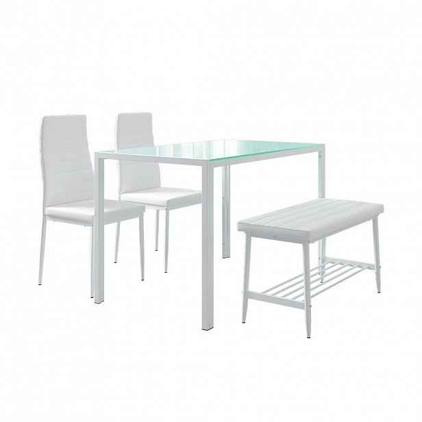 Vicco JÍDELNÍ SET Grand Bílá 120 x 70 cm 4 díly