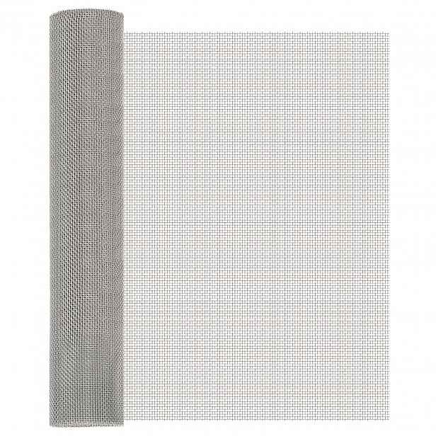 vidaXL Síťovina 60 x 200 cm 8 Mesh Nerezová ocel 201 Stříbrná