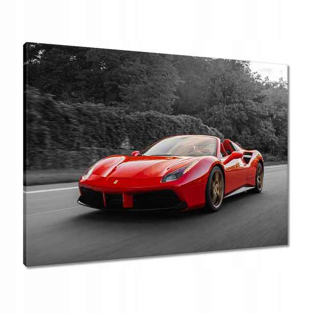 Obrazy 80x60 Červené Ferrari Fura