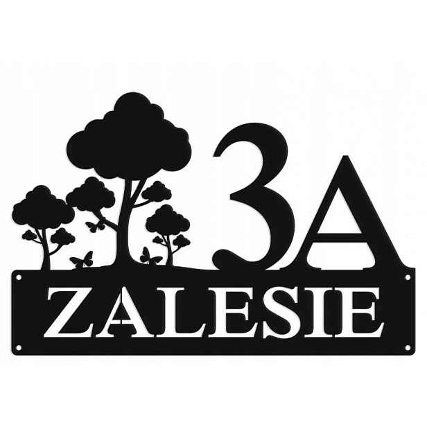 Číslo Na Dům 60 cm Tabule Adresa Ocel 2 mm Grafika 5345