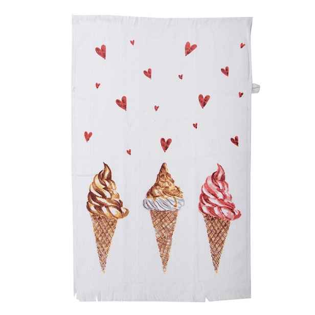 Froté ručník se zmrzlinou Frosty And Sweet - 40*66 cm Clayre & Eef