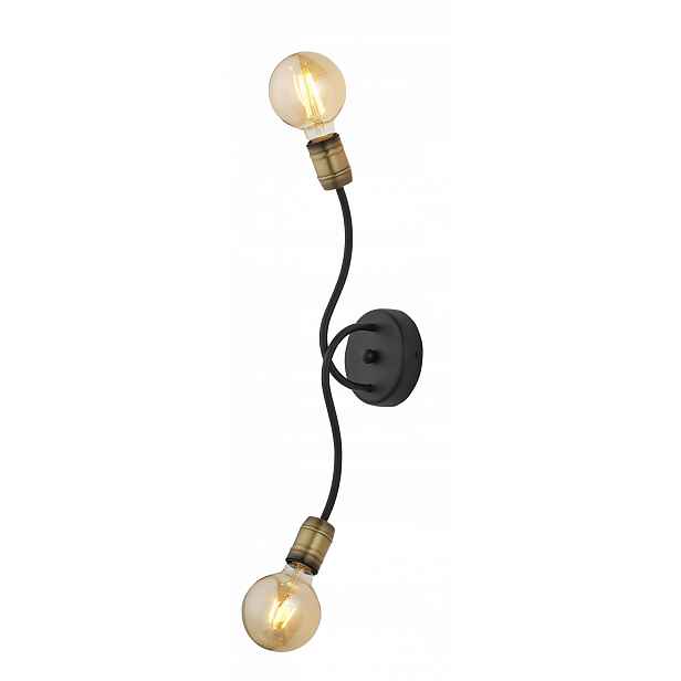 Nástěnná lampa Luce Černá Patina 2xE27 Nástěnná lampa do obývacího pokoje Kabinet