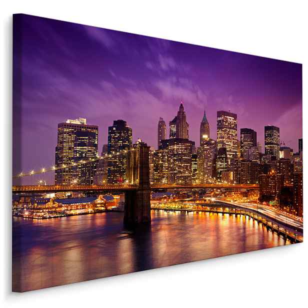 Plátno New York V Noci II. Varianta: 100x70