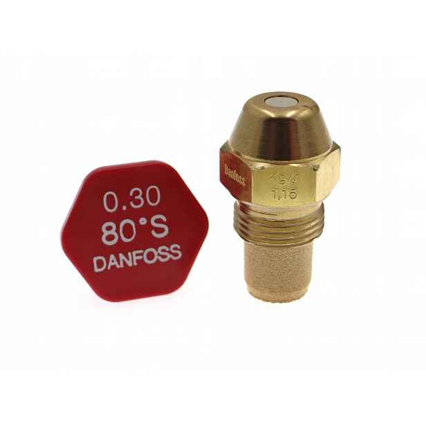 Tryska Danfoss pro olejové hořáky 0,30 USgal/h 80°S 1,15 kg/h