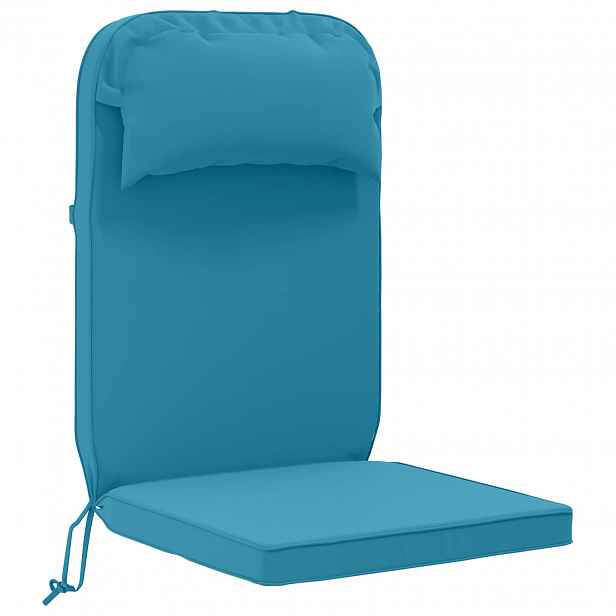 vidaXL Polštář na sluneční lehátko 100% polyester Světle modrá