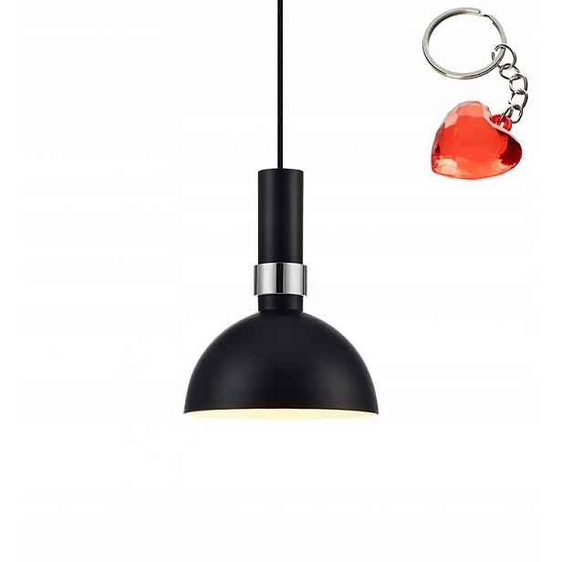 Černá Kovová Závěsná Lampa Larry Markslojd Minimalistický Styl Bonus
