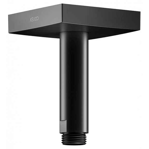 Keuco Edition 300 - Sprchové rameno stropní, délka 10 cm, matná černá 53089370102