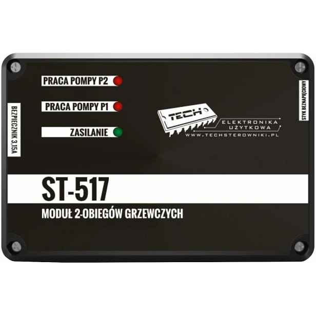 Regulátor Modulu Integrátoru Pro Dva Topné Okruhy Čerpadel Tech ST-517
