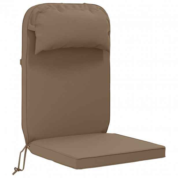 vidaXL Polštář na sluneční lehátko 100% polyester Taupe
