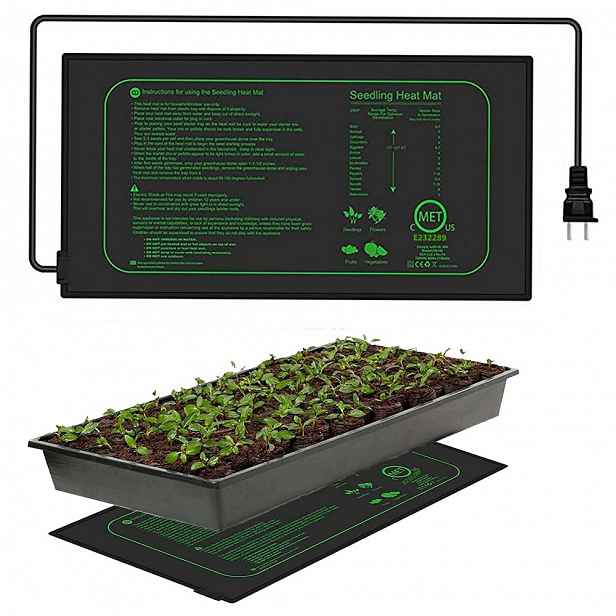 Vyhřívací Podložka Pro Rostliny Termostat 21W Sazenice klíčků 25 cm x 52,5 cm
