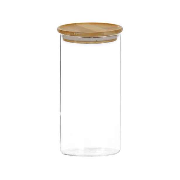 Zásobní dóza, skleněná, 1200ml, s bambusovým víčkem - Kesper