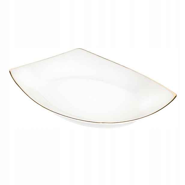 Porcelánová mísa MariaPaula Moderna 33 cm bílo-zlatá