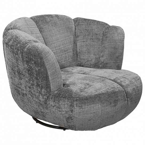 MID.YOU KŘESLO, textil, šedá