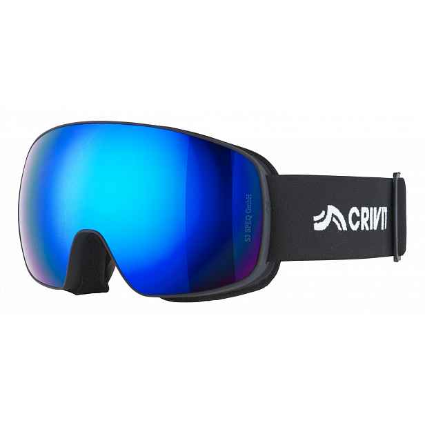 Crivit Dětské lyžařské a snowboardové brýle (hezké počasí / celoroční, černá)