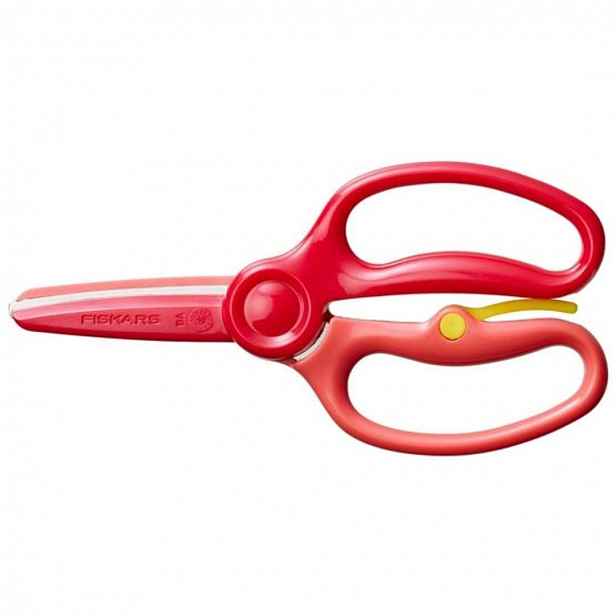 FISKARS - Dětské nůžky, pro praváky/leváky, délka 17 cm, červená 1064067