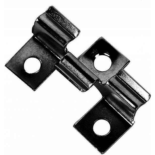 Montážní terasové klipy Twsoul Wpc 6.5 mm, černé, z nerezové oceli, 100 ks