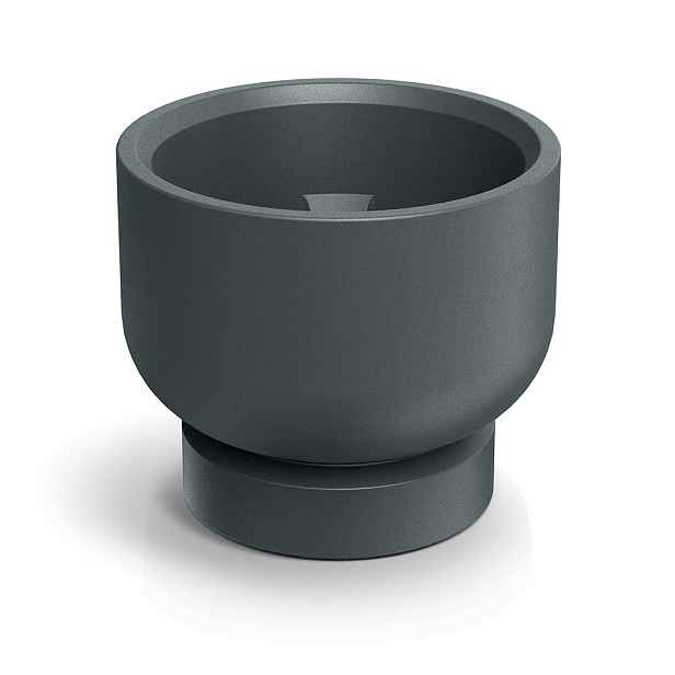 Prosperplast Květináč Moltas Base Round 40 cm grafitový