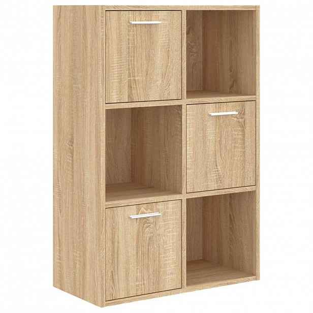 vidaXL Úložná skříňka dub sonoma 60 x 29,5 x 90 cm kompozitní dřevo